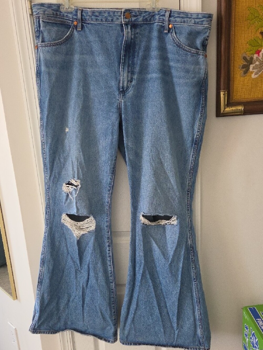 Wrangler Wanderer Light Blue Jeans High Rise Flare